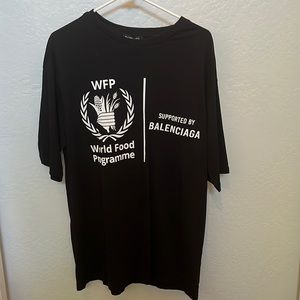 Balenciaga x World Food Programme black t-shirt